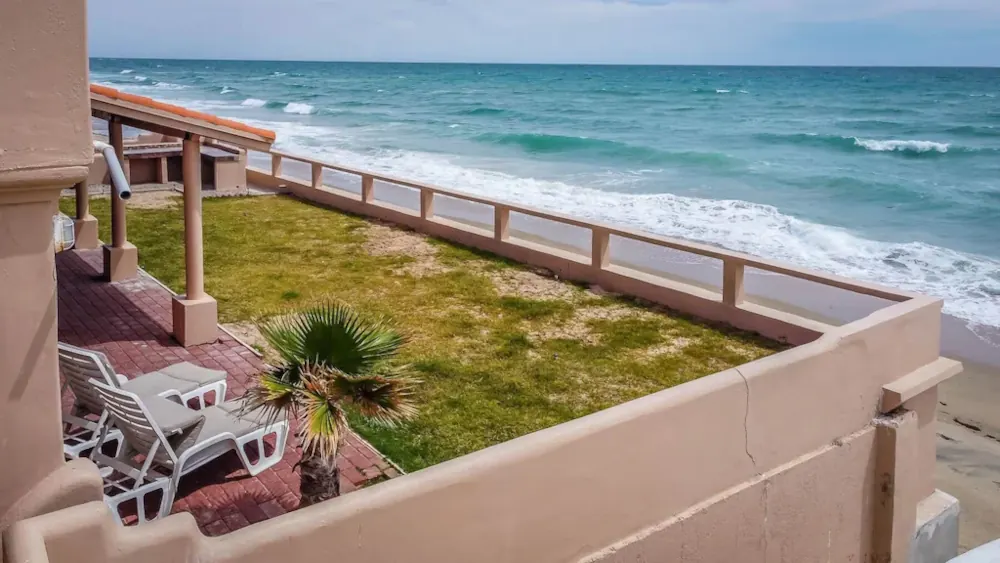 Ocean-facing backyard of Rocky Point Mexico Rentals